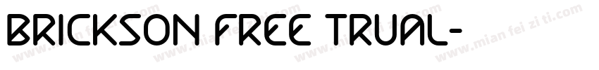Brickson Free Trual字体转换